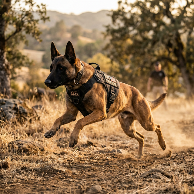 Belgian Malinois working K9 contact Alsatian K9 Training California